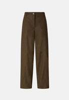 PINKO Pantalone BAROLO verde faggiano per donna con tasche e chiusura frontale con bottone. 107710A3MD X51 PINKO 