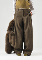PINKO Pantalone BAROLO verde faggiano per donna con tasche e chiusura frontale con bottone. 107710A3MD X51 PINKO 