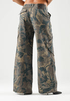 PINKO Jeans cargoHAIKU multicolor da donna con stampa camouflage floreale 107766A3NZ SD3 PINKO 