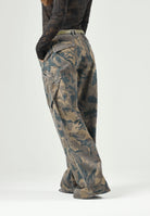 PINKO Jeans cargoHAIKU multicolor da donna con stampa camouflage floreale 107766A3NZ SD3 PINKO 
