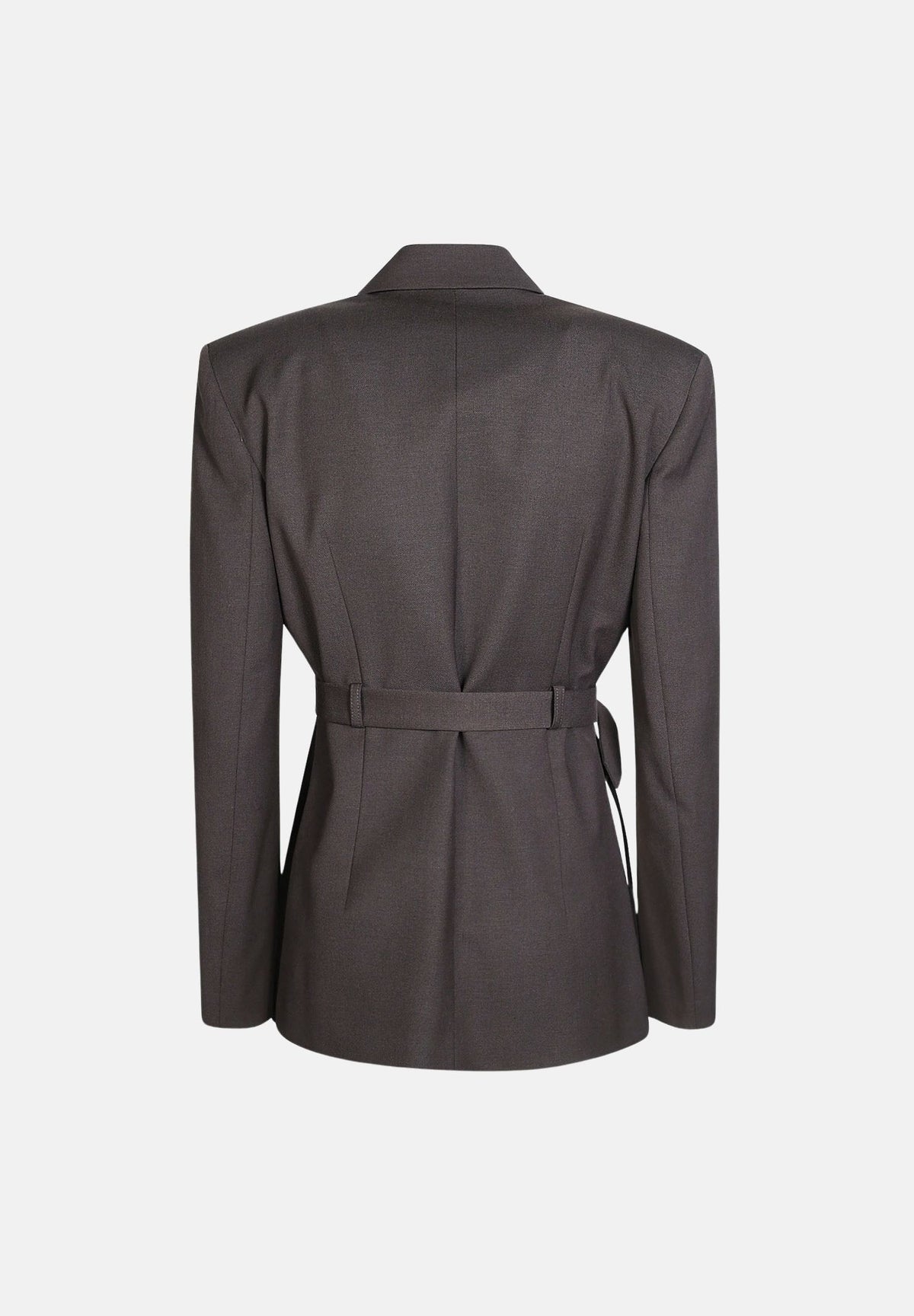 PINKO Giacca VITIANO monopetto marrone da donna con cinturino in vita 107864A3MS M04 PINKO 