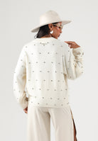 PINKO Maglione PIGOLIO bianco purezza da donna con applicazioni 107878A3P5 Z06 PINKO 