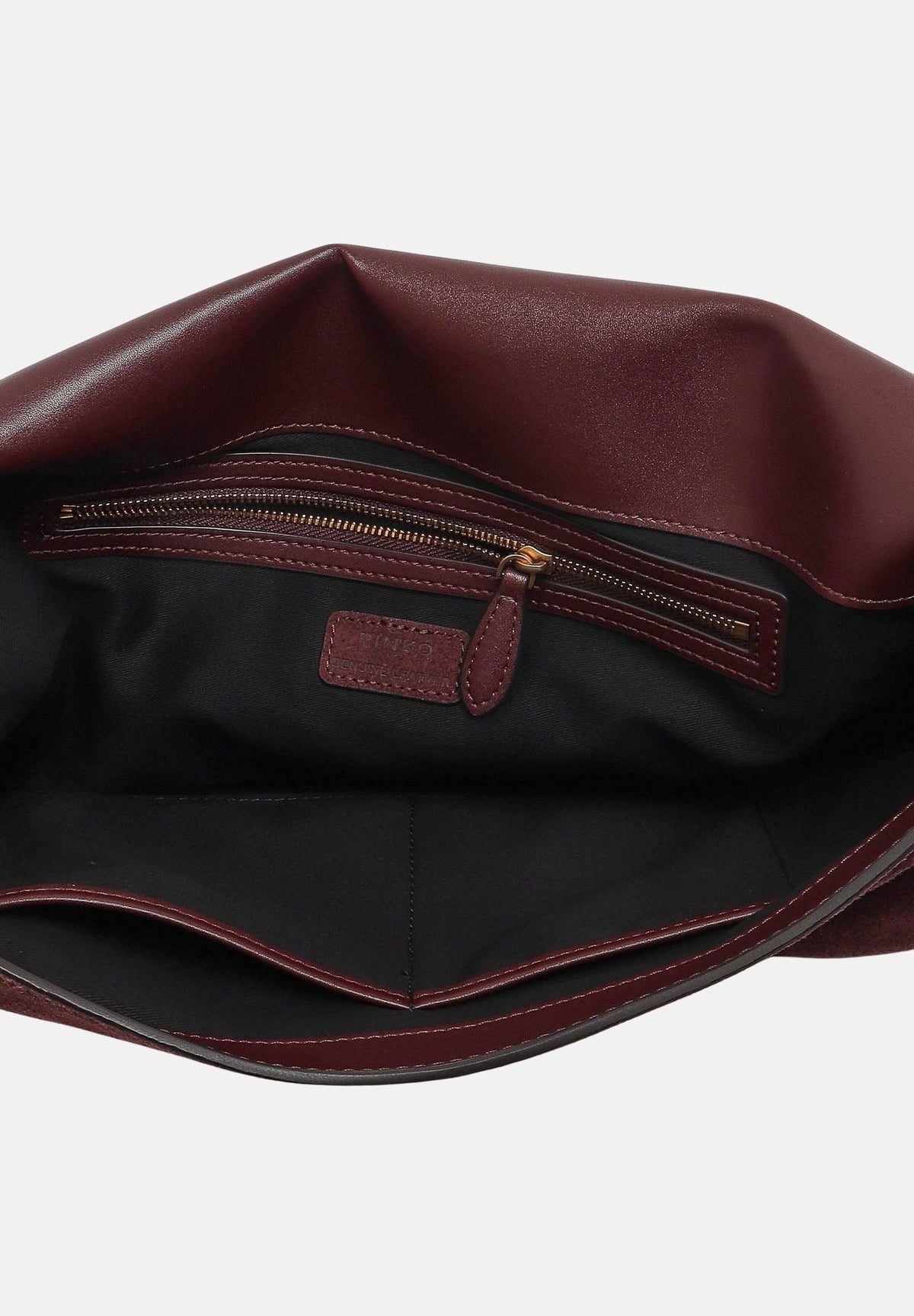 PINKO Borsa a tracolla Love Satchel  borgogna-antique bordeaux da donna in pelle scamosciata 107915A0F6 W34Q PINKO 