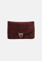 PINKO Borsa a tracolla Love Satchel  borgogna-antique bordeaux da donna in pelle scamosciata 107915A0F6 W34Q PINKO 