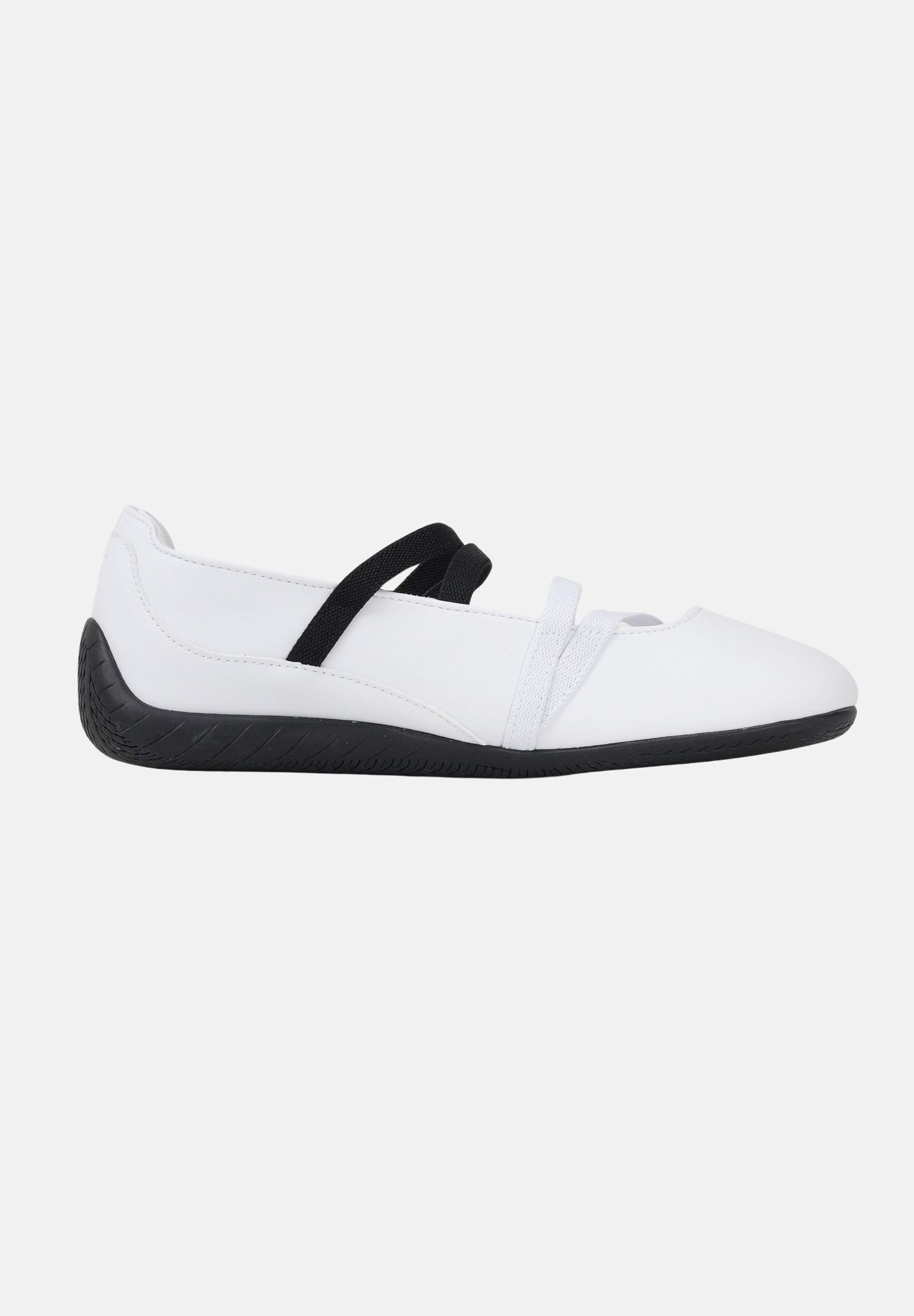 PUMA Ballerine Speedcat Ballet bianche e nere da donna 406144 03 PUMA 