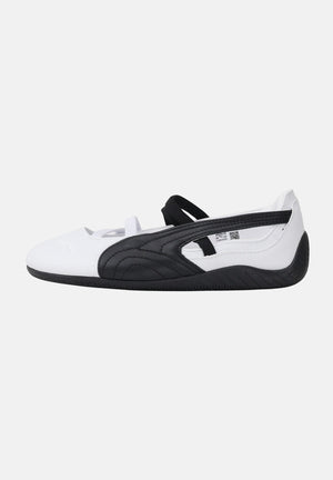PUMA Ballerine Speedcat Ballet bianche e nere da donna 406144 03 PUMA 