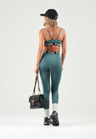 PUMA Leggings  STRONG verde da donna con fascia in vita logata 526000 95 PUMA 
