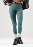 PUMA Leggings  STRONG verde da donna con fascia in vita logata 526000 95 PUMA 