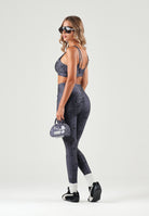 PUMA Leggings FIT AOP grigio antracite per donna con stampa sfumata e vita alta sagomata. 529164 35 PUMA 