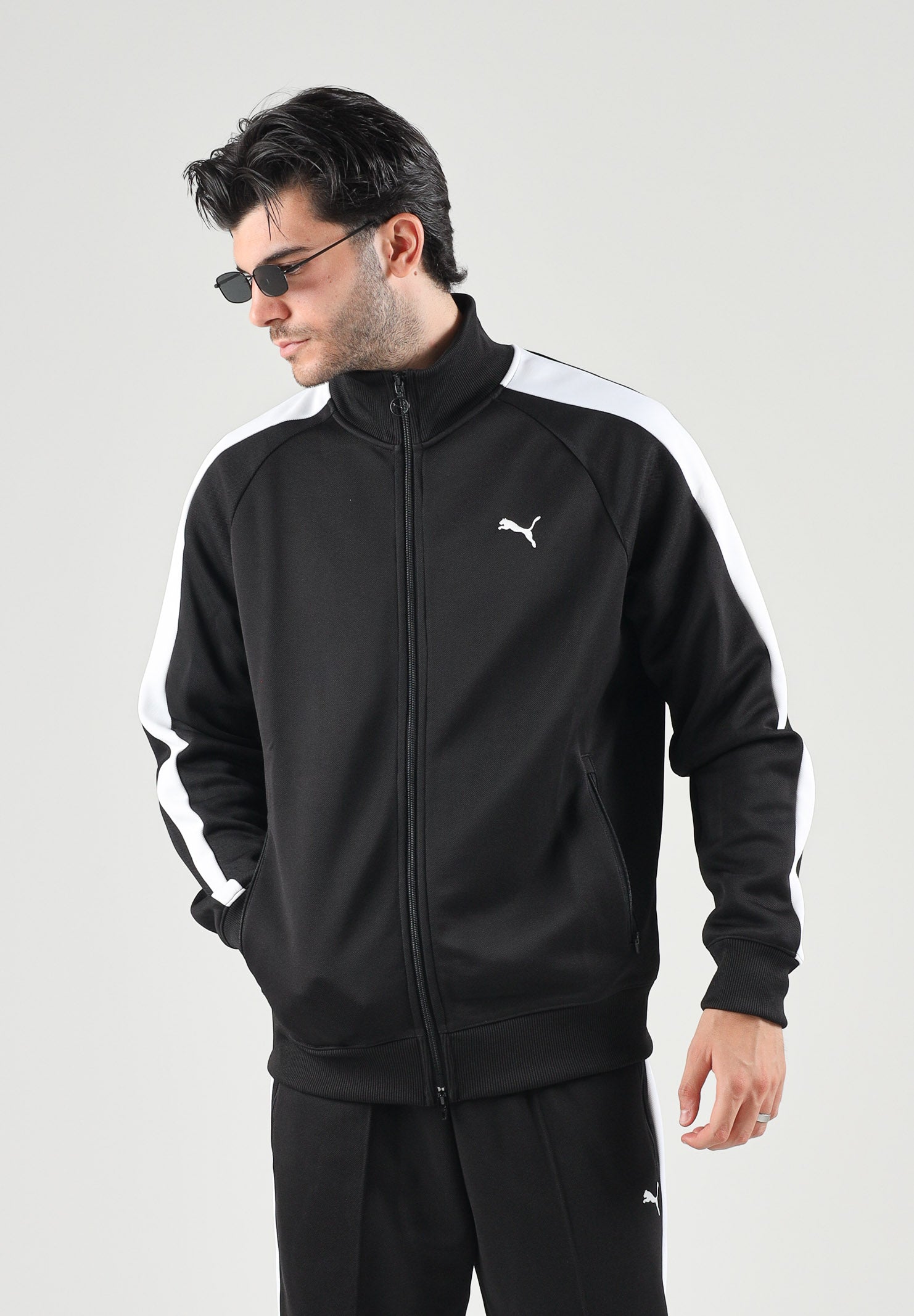 PUMA Felpa con zip T7 ALWAYS ON nera da uomo 629587 01 PUMA 