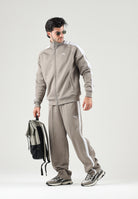 PUMA Felpa con zip  beige per uomo con  bande laterali a contrasto. 629587 81 PUMA 