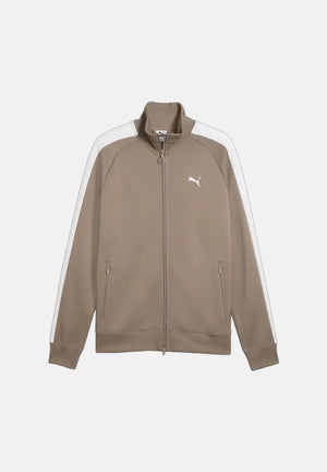 PUMA Felpa con zip  beige per uomo con  bande laterali a contrasto. 629587 81 PUMA 