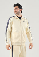 PUMA Felpa con zip gialla per uomo con  bande laterali a contrasto. 629587 88 PUMA 