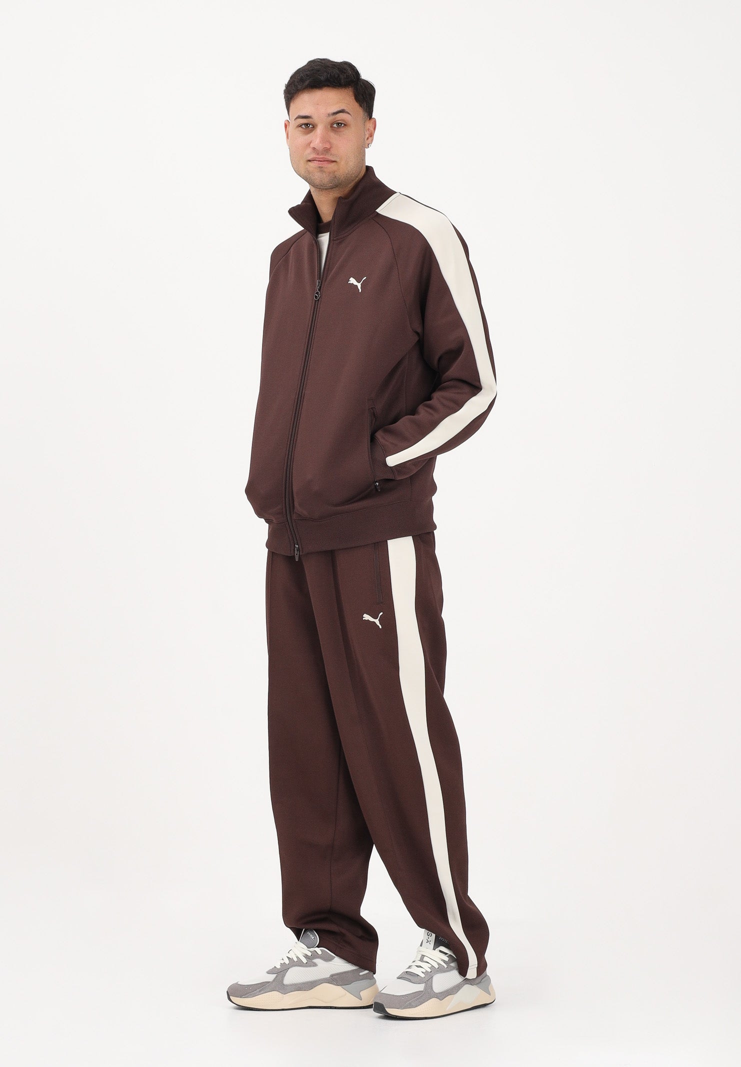 PUMA Pantalone sportivo T7 marrone da uomo 629589 31 PUMA 