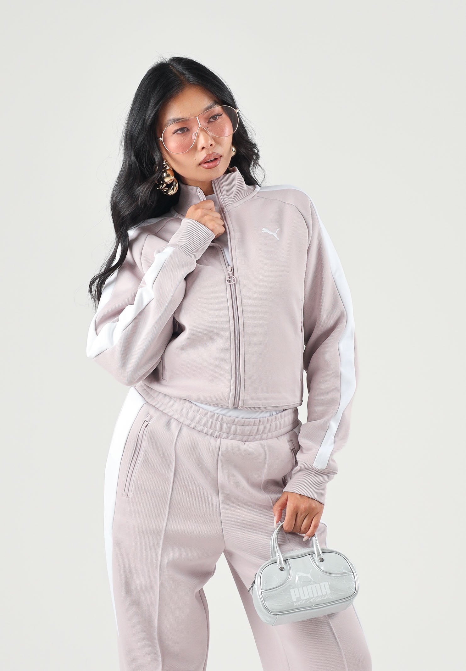 Felpa con zip regular fit autunno inverno 629796 58 PUMA 