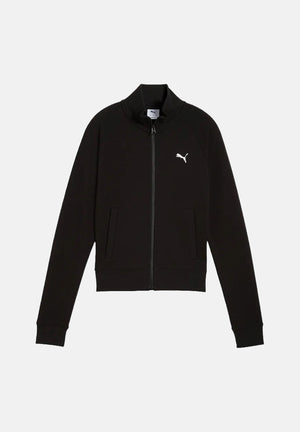 PUMA Felpa con zip ESS SLIM TRACK JACKET black da donna con mini logo 634323 01 PUMA 