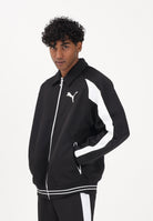 PUMA Felpa con zip T7 Big Cat nera da uomo 634400 01 PUMA 