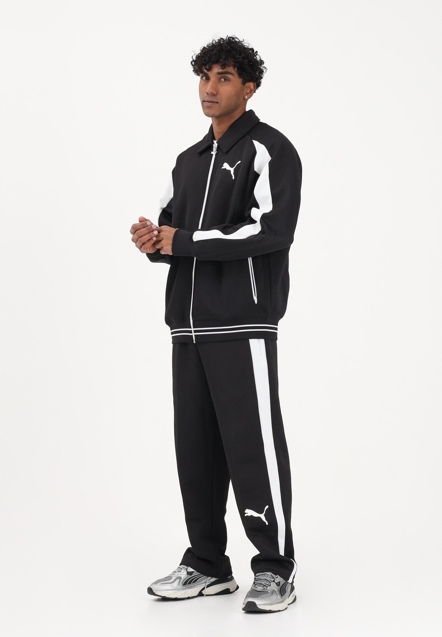 PUMA Pantalone sportivo T7 Big Cat nero da uomo 634401 01 PUMA 
