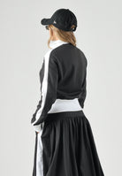 PUMA Felpa con zip T7 RETRO TRACK nero da donna con pannelli T7 a contrasto 636625 01 PUMA 