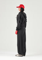 PUMA Pantalone PUMATECH nero da donna con linea balloon, vita elasticizzata e coulisse 636659 01 PUMA 