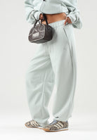 PUMA Pantalone PUMATECH verde acqua  da donna con linea balloon, vita elasticizzata e coulisse 636659 29 PUMA 