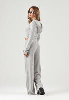 PUMA Felpa con zip ESSENTIALS beige per donna con trama a coste,  chiusura a cerniera. 636669 81 PUMA 