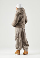 PUMA Pantalone ESSENTIALS RELAXED CARGO  beige da donna con tasconi laterali e vita elasticizzata 636675 81 PUMA 