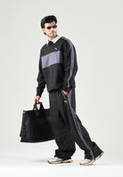 PUMA Polo CREWNECK nera per uomo con colletto a contrasto, patta con bottoni 636728 01 PUMA 