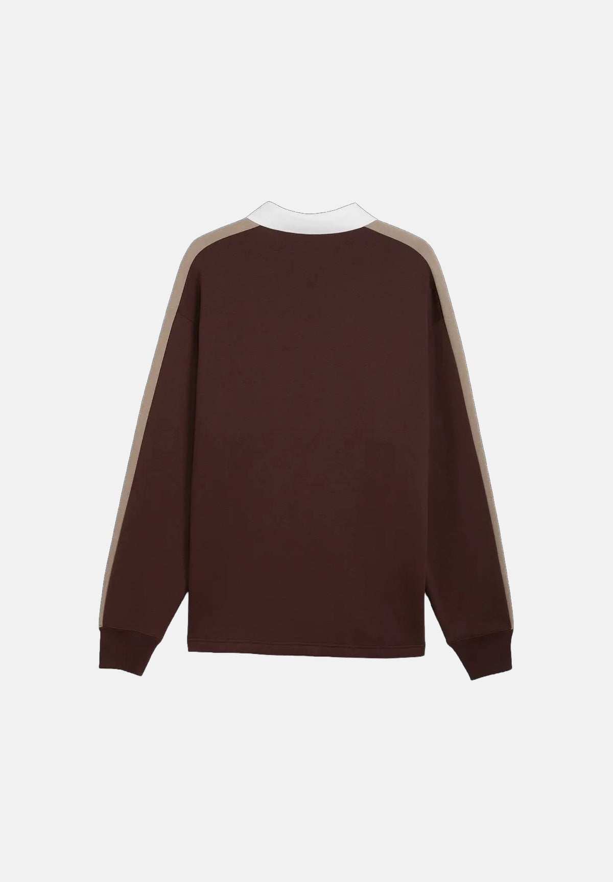 PUMA Polo CREWNECK marrone per uomo con colletto a contrasto, patta con bottoni 636728 33 PUMA 