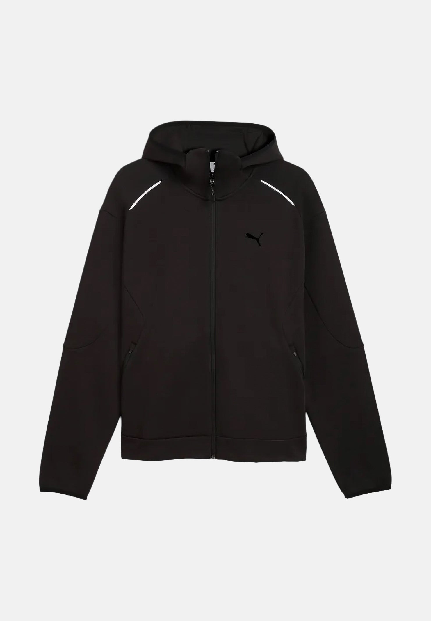 PUMA Felpa PUMATECH Relaxed Full Zip Hoodie nero per uomo con cappuccio e chiusura a zip integrale. 636743 01 PUMA 