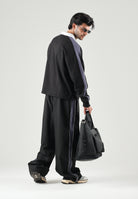 PUMA Pantalone nero da uomo con bande laterali e logo iconico 637378 01 PUMA 