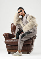 PUMA Pantalone DARE TO PRINTED beige per donna con dettagli animalier sui fianchi e caviglie elasticizzate. 637612 81 PUMA 