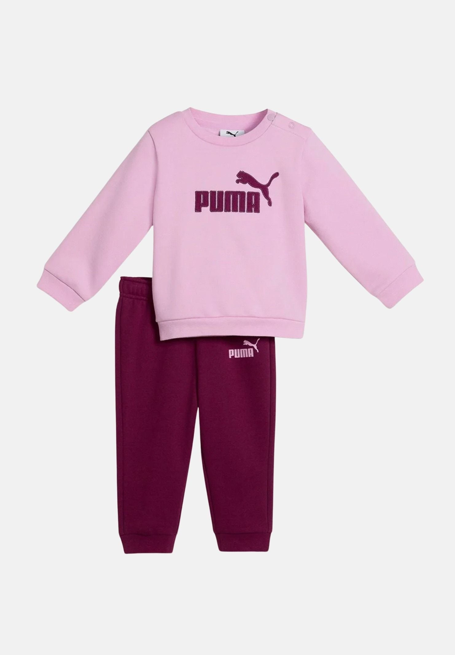 PUMA Tuta ESSENTIALS MINICATS rosa e fucsia da neonato con coulisse in vita 638104 47 PUMA 
