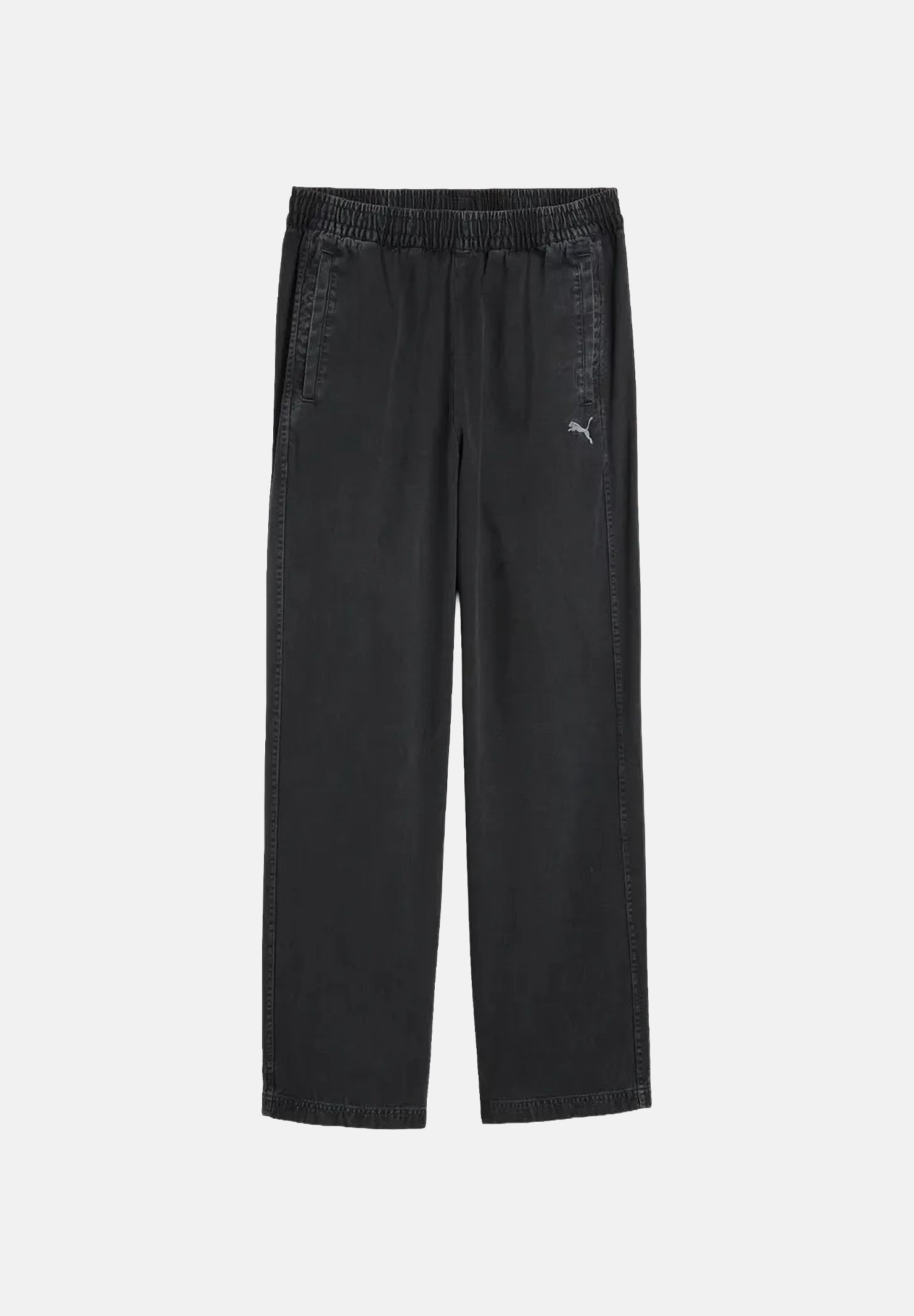 PUMA Pantaloni  ARCHIVE RELAXED WASHED nero per uomo e donna con fondo dritto e tasche laterali 638361 01 PUMA 