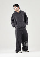 PUMA Felpa con cappuccio DARE TO WASHED nera per uomo e donna con trattamento di lavaggio vintage 638738 01 PUMA 