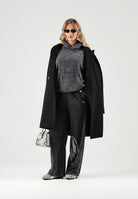 PUMA Felpa con cappuccio DARE TO WASHED nera per uomo e donna con trattamento di lavaggio vintage 638738 01 PUMA 