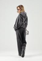 PUMA Felpa con cappuccio DARE TO WASHED nera per uomo e donna con trattamento di lavaggio vintage 638738 01 PUMA 