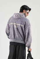 PUMA Felpa con cappuccio DARE TO WASHED grigia per uomo e donna con trattamento di lavaggio vintage 638738 35 PUMA 