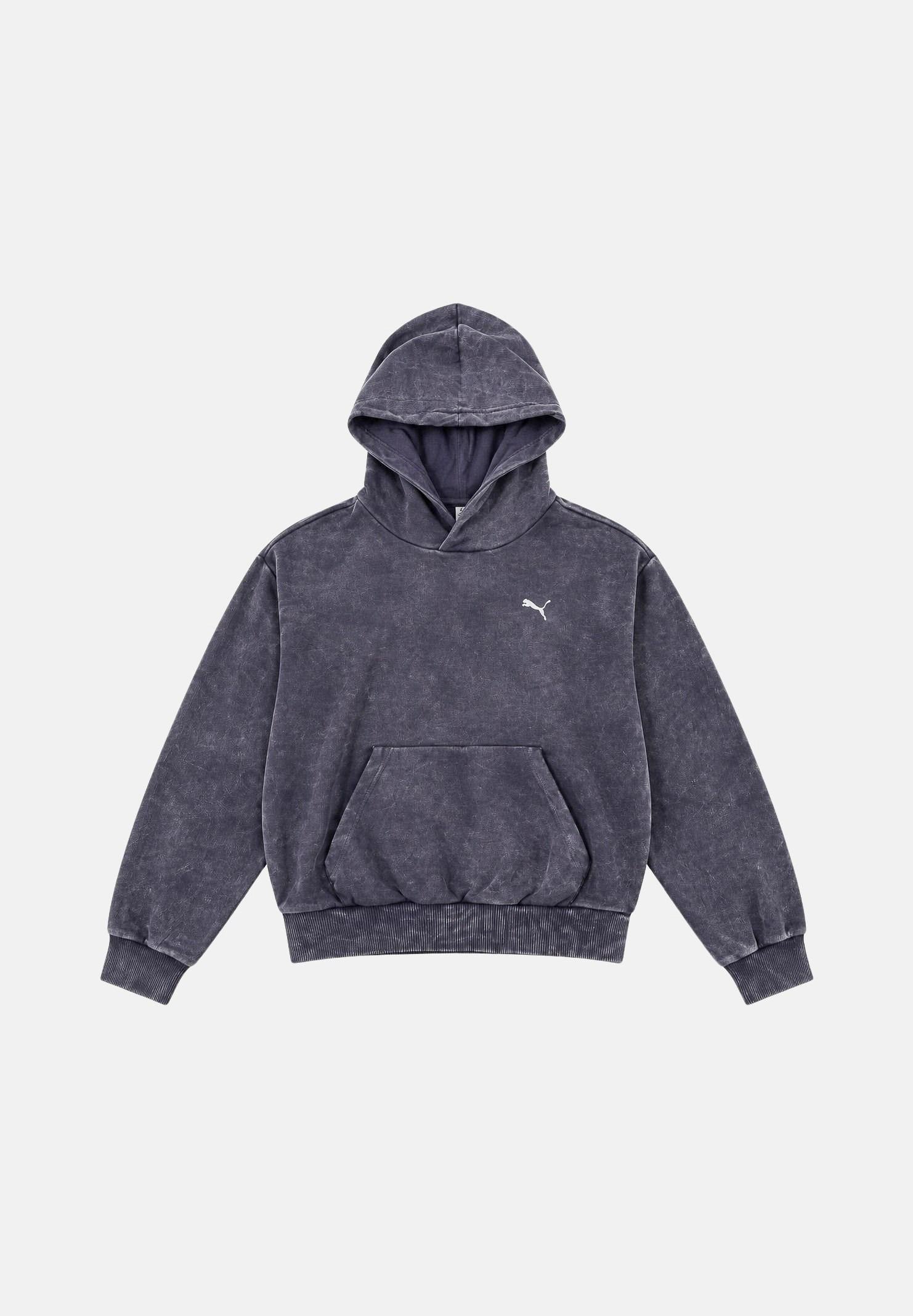 PUMA Felpa con cappuccio DARE TO WASHED viola per uomo e donna con fantasia lavaggio vintage 638738 35 PUMA 