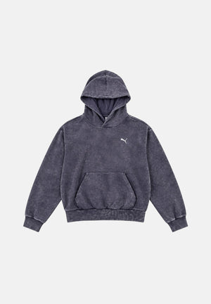 PUMA Felpa con cappuccio DARE TO WASHED viola per uomo e donna con fantasia lavaggio vintage 638738 35 PUMA 
