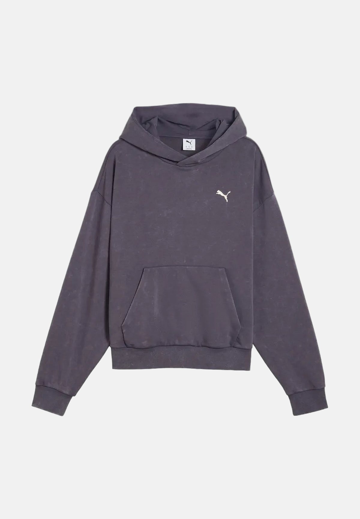 PUMA Felpa con cappuccio DARE TO WASHED grigia per uomo e donna con trattamento di lavaggio vintage 638738 35 PUMA 