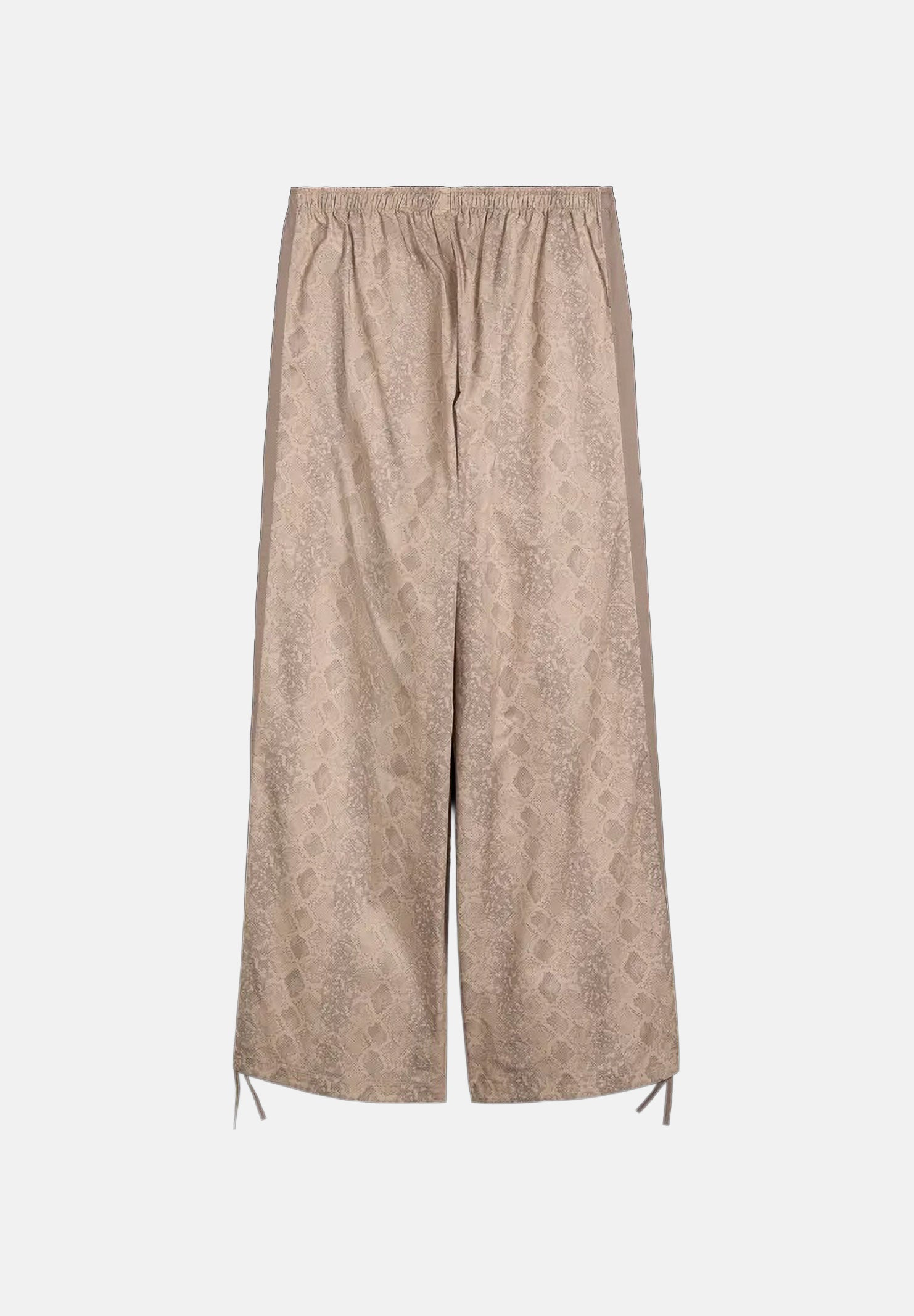 PUMA Pantaloni T7 RELAXED SNAKE beige da donna con motivo animalier e laccetti sul fondo 638743 81 PUMA 