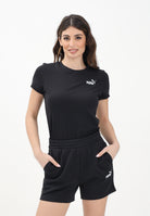 PUMA T-shirt a manica corta ESS Small N. 1 Logo nera da donna 682372 01 PUMA 