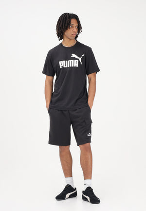 PUMA T-shirt a manica corta Essentials N. 1 nera da uomo 682532 01 PUMA 