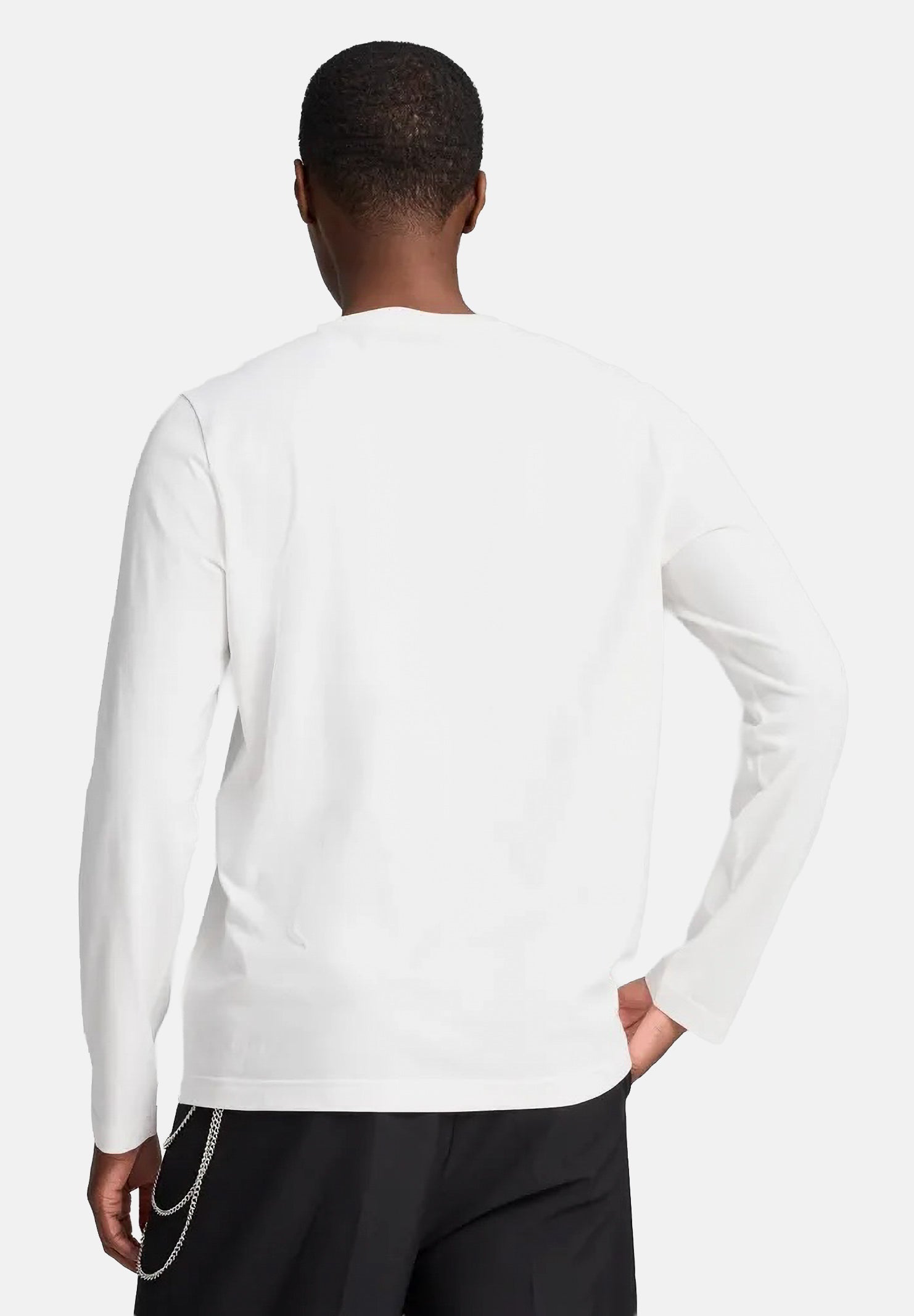 PUMA T-shirt a manica lunga Essentials con logo N. 1 bianca da uomo 682546 02 PUMA 