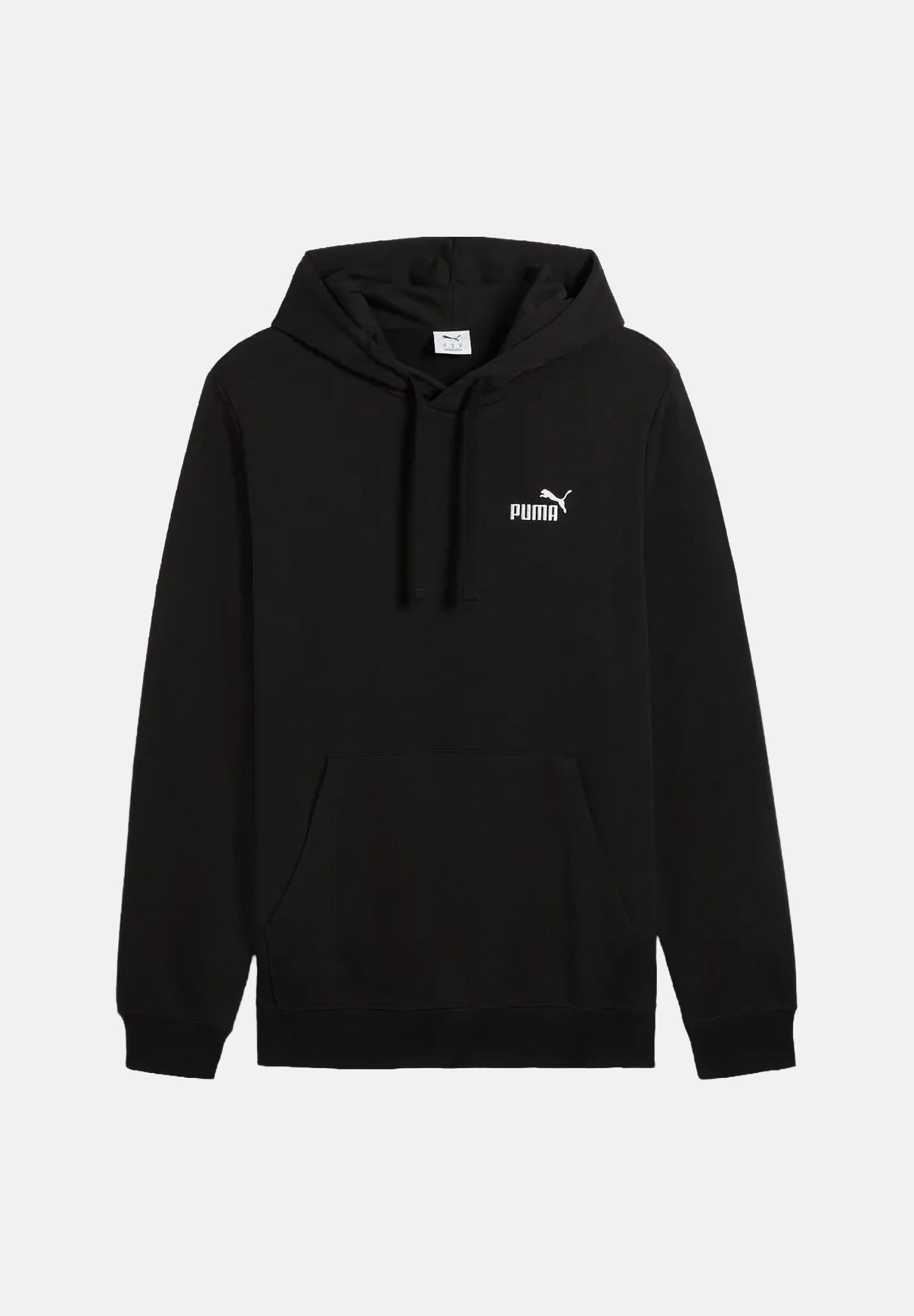 PUMA Felpa ESS Small No. 1 Logo Hoodie nero per uomo con cappuccio e tasca a marsupio. 682574 01 PUMA 