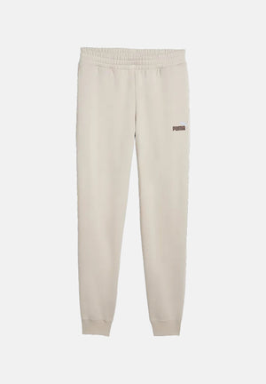 PUMA Pantaloni sportivi ESS Small beige da uomo con caviglie elasticizzate e fascia in vita. 684713 92 PUMA 