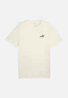 PUMA T-shirt manica corta ESS Small  bianco panna da uomo con logo ricamato sul petto 684717 87 PUMA 