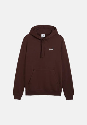 PUMA Felpa con cappuccio ESS SMALL HOODIE marrone per uomo con tasca a marsupio. 684718 33 PUMA 