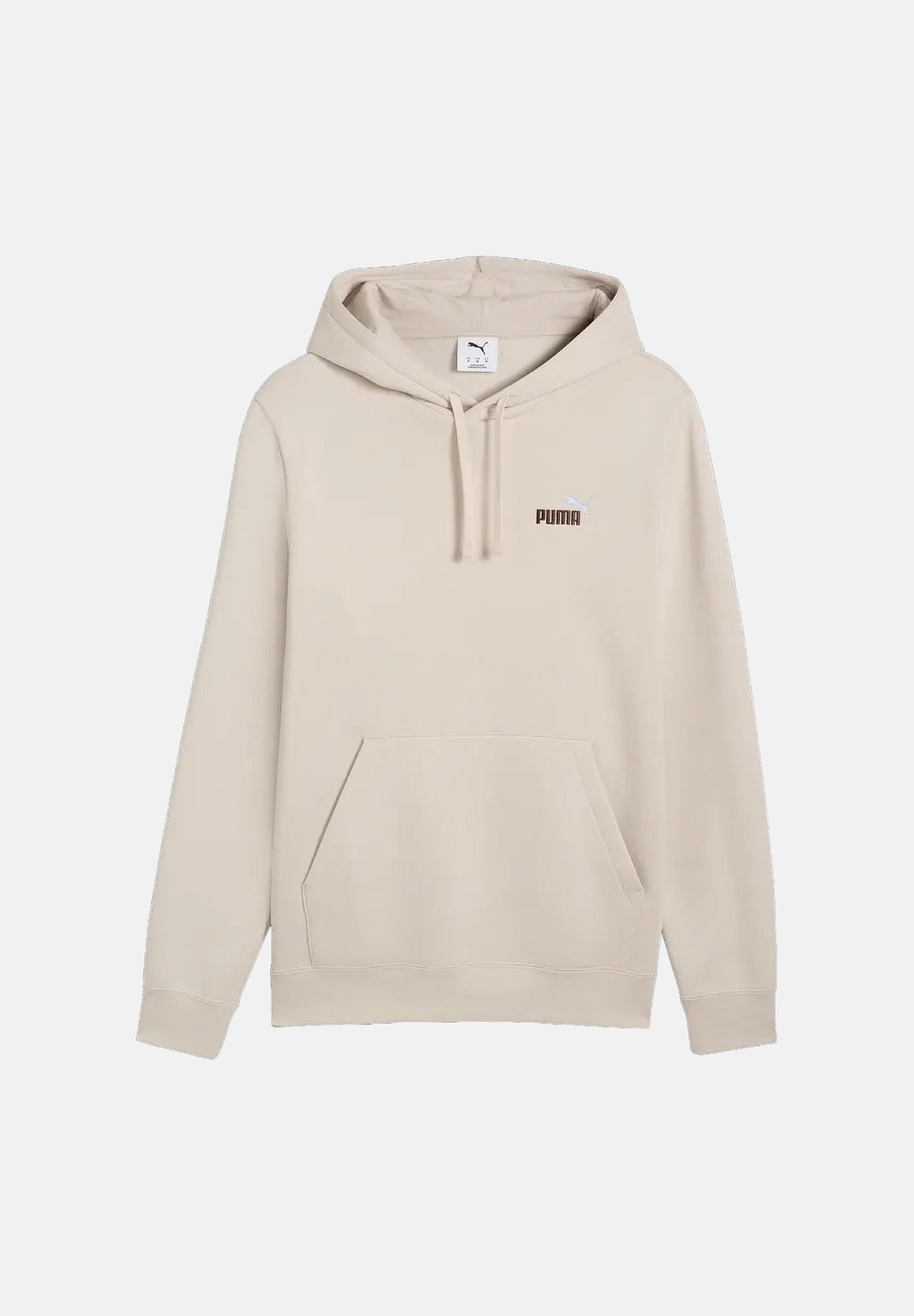 PUMA Felpa cn cappuccio ESS SMALL HOODIE  beige per uomo con  tasca a marsupio. 684718 92 PUMA 